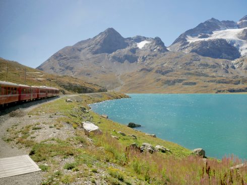 Bernina-Strecke in der Schweiz - für Winterurlaub geeignet