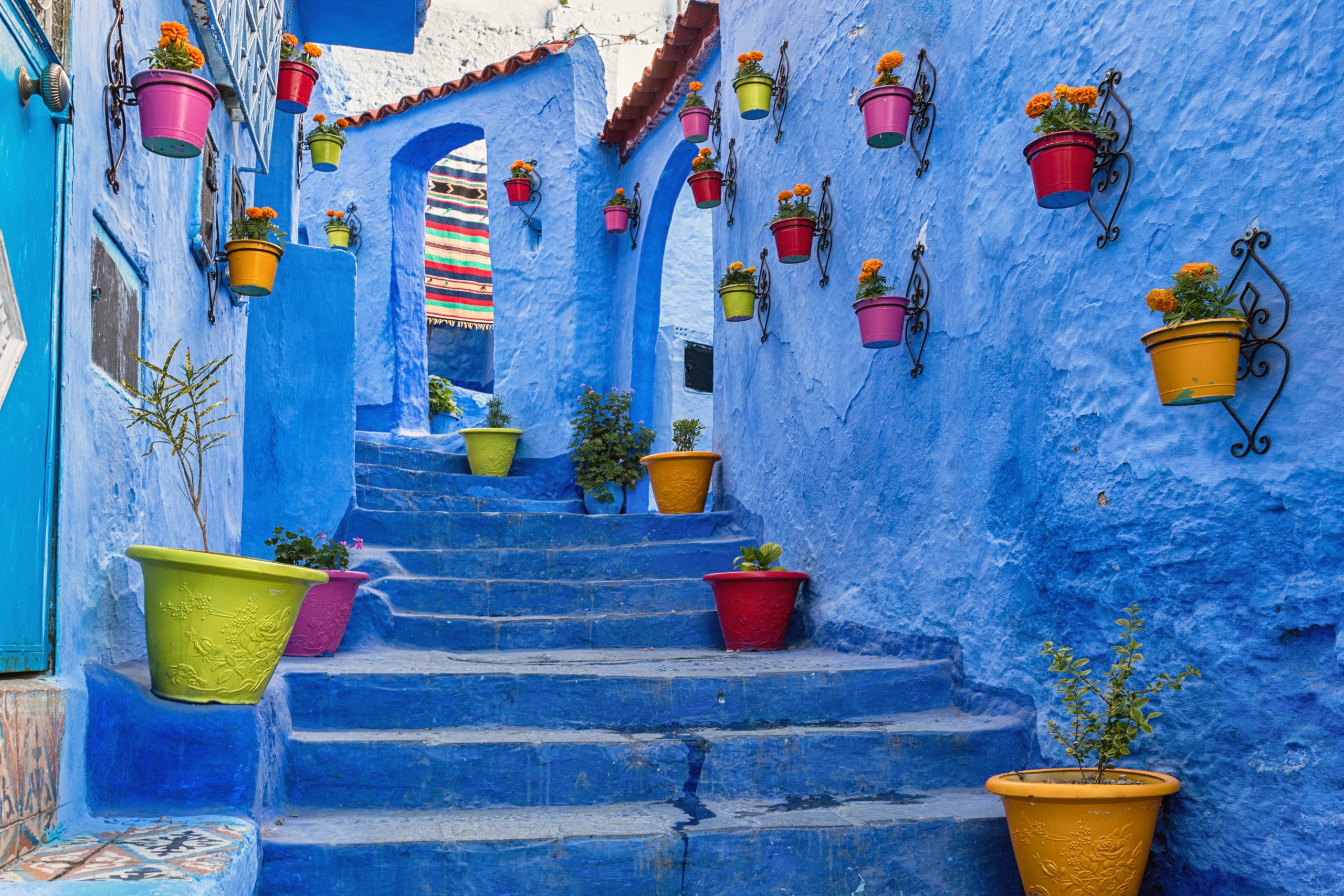 Bunte Reiseziele in Marokko - die blaue Kleinstadt Chefchaouen