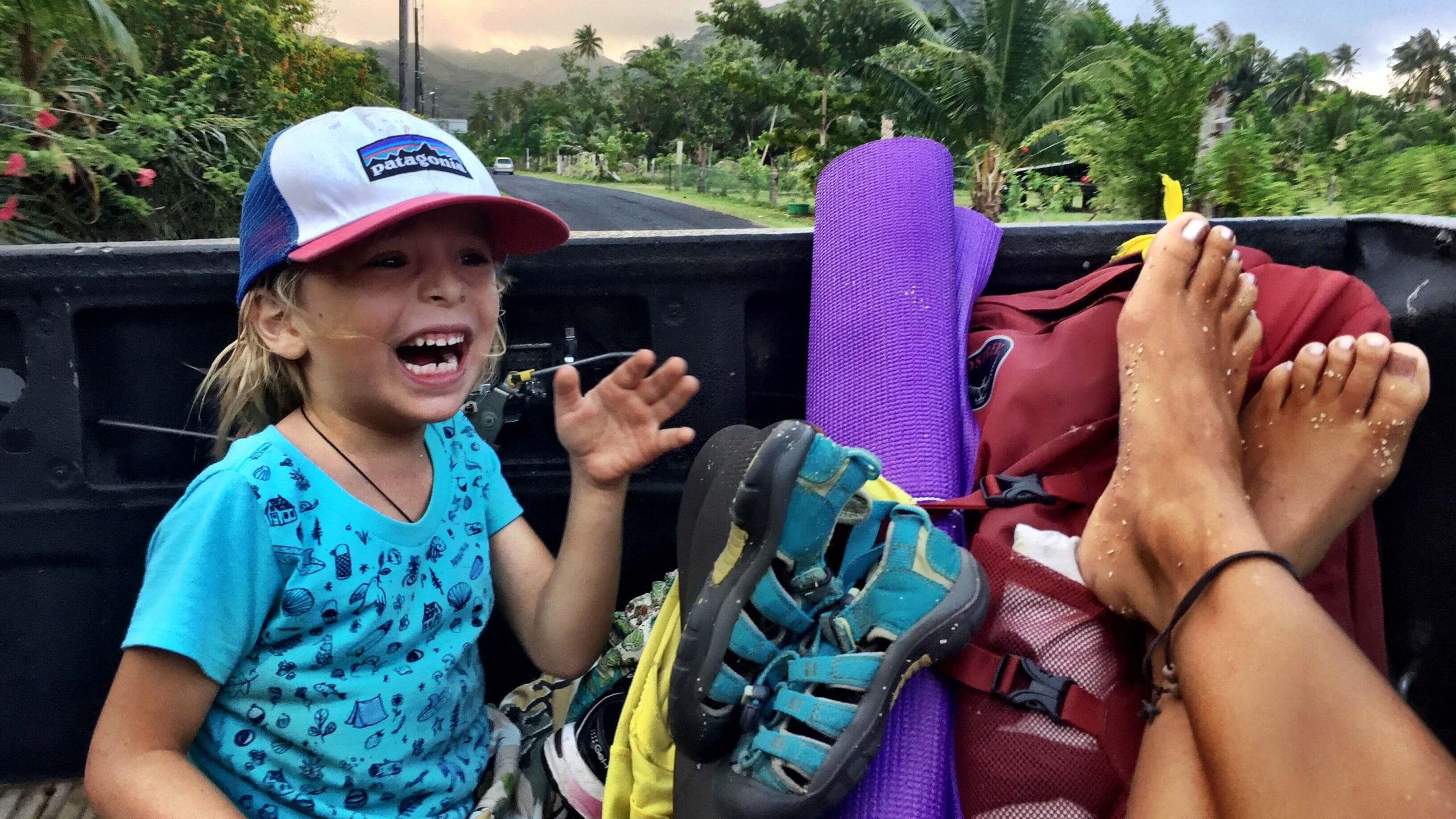 Weltreise mit Kind - per Anhalter nach Bora Bora