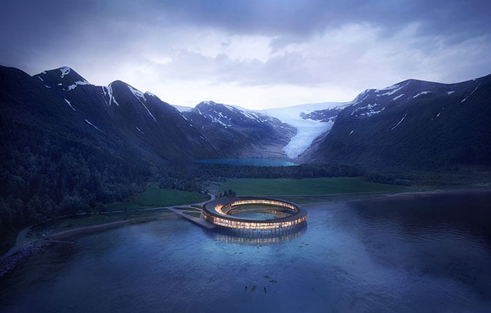 das Öko-Projekt Svart-Hotel Norwegen für nachhaltige Reisen