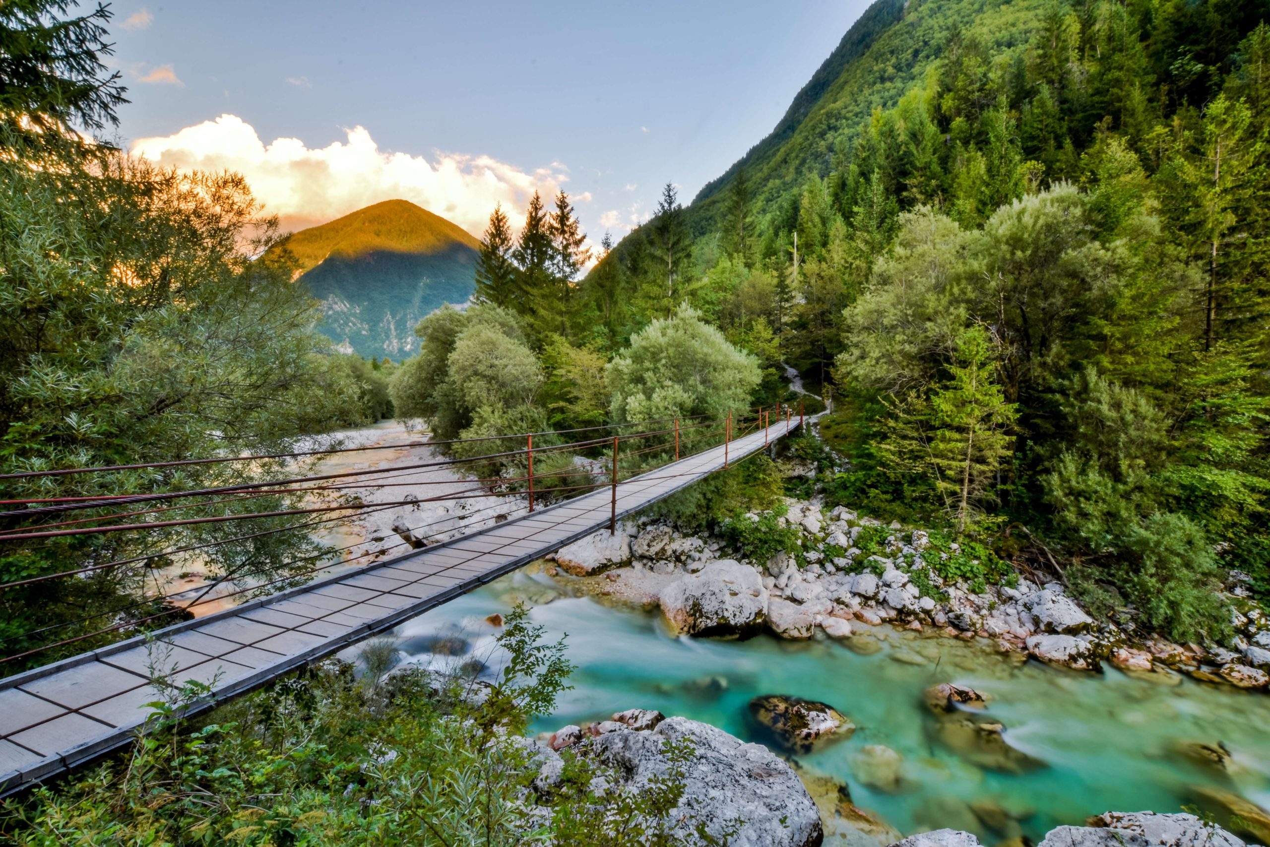 Alpe Adria Trail Fernwanderweg Soca Tal in Slowenien